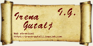 Irena Gutalj vizit kartica